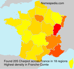 Surname Charpiot in France Surname Charpiot in France