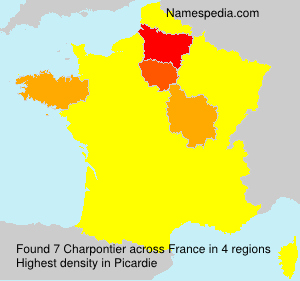Surname Charpontier in France Surname Charpontier in France