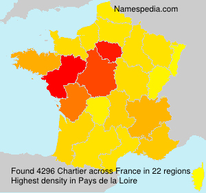 Surname Chartier in France Surname Chartier in France