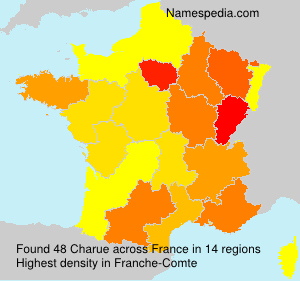Surname Charue in France Surname Charue in France