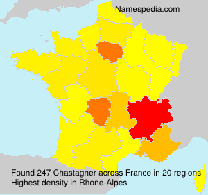 Surname Chastagner in France Surname Chastagner in France