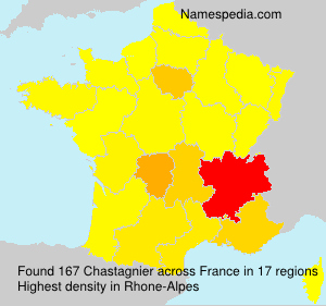 Surname Chastagnier in France Surname Chastagnier in France