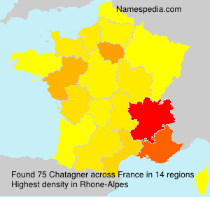 Surname Chatagner in France Surname Chatagner in France