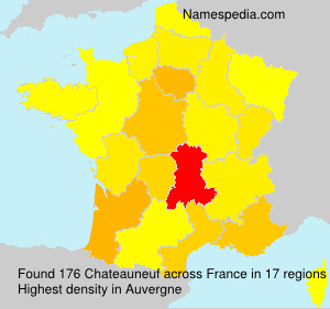Surname Chateauneuf in France Surname Chateauneuf in France