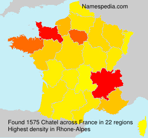Surname Chatel in France Surname Chatel in France