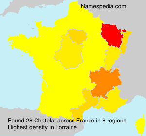 Surname Chatelat in France Surname Chatelat in France