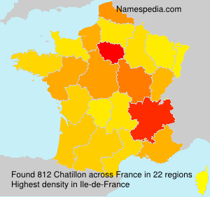 Surname Chatillon in France Surname Chatillon in France