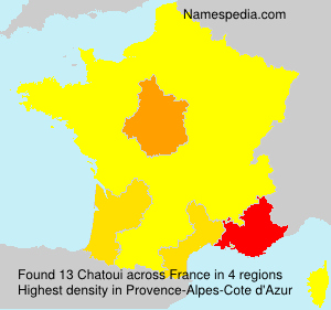 Surname Chatoui in France Surname Chatoui in France