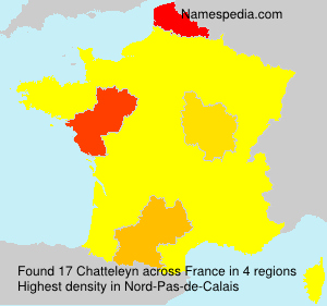 Surname Chatteleyn in France Surname Chatteleyn in France