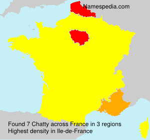 Surname Chatty in France Surname Chatty in France