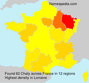Surname Chaty in France Surname Chaty in France