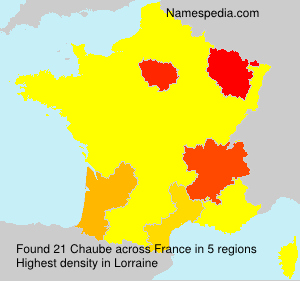 Surname Chaube in France Surname Chaube in France
