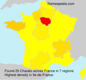 Surname Chaubo in France Surname Chaubo in France