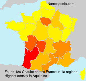 Surname Chaulet in France Surname Chaulet in France