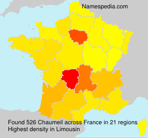 Surname Chaumeil in France Surname Chaumeil in France