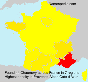 Surname Chaumery in France Surname Chaumery in France