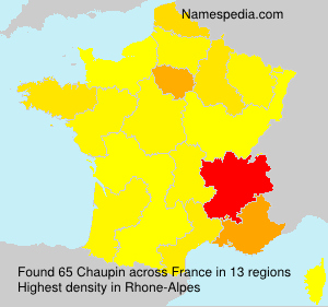 Surname Chaupin in France Surname Chaupin in France