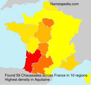 Surname Chaussadas in France Surname Chaussadas in France