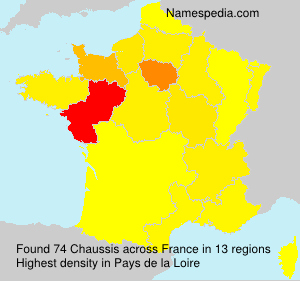 Surname Chaussis in France Surname Chaussis in France