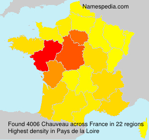 Surname Chauveau in France Surname Chauveau in France