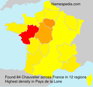 Surname Chauvelier in France Surname Chauvelier in France