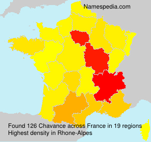 Surname Chavance in France Surname Chavance in France