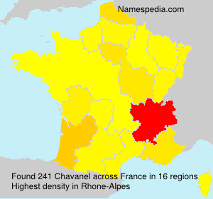 Surname Chavanel in France Surname Chavanel in France