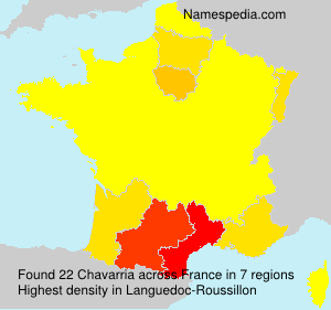 Surname Chavarria in France Surname Chavarria in France
