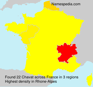 Surname Chavat in France Surname Chavat in France