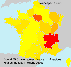 Surname Chavel in France Surname Chavel in France