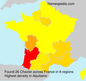 Surname Chavier in France Surname Chavier in France