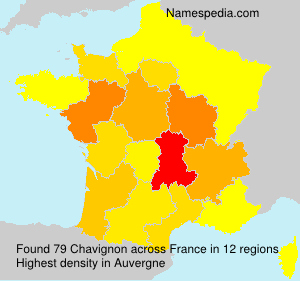 Surname Chavignon in France Surname Chavignon in France