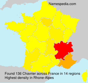 Surname Chavrier in France Surname Chavrier in France