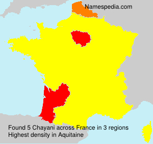 Surname Chayani in France Surname Chayani in France