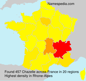 Surname Chazelle in France Surname Chazelle in France