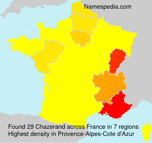 Surname Chazerand in France Surname Chazerand in France