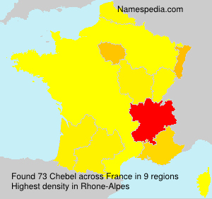 Surname Chebel in France Surname Chebel in France