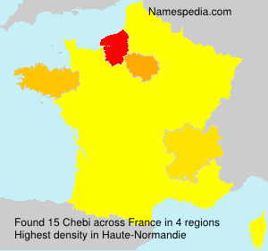 Surname Chebi in France Surname Chebi in France
