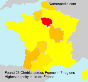 Surname Cheblal in France Surname Cheblal in France