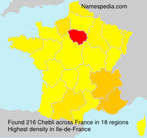 Surname Chebli in France Surname Chebli in France