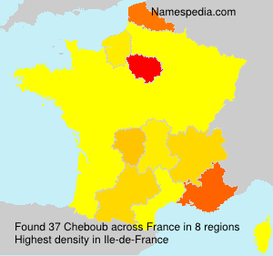 Surname Cheboub in France Surname Cheboub in France