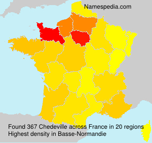 Surname Chedeville in France Surname Chedeville in France