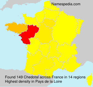 Surname Chedotal in France Surname Chedotal in France