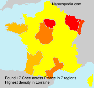 Surname Chee in France Surname Chee in France