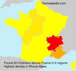 Surname Chefneux in France Surname Chefneux in France
