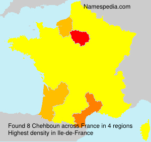 Surname Chehboun in France Surname Chehboun in France