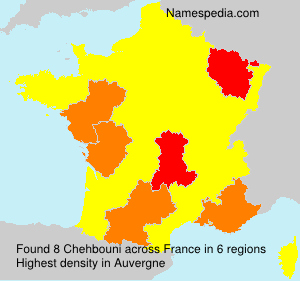 Surname Chehbouni in France Surname Chehbouni in France