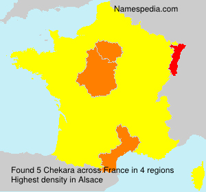 Surname Chekara in France