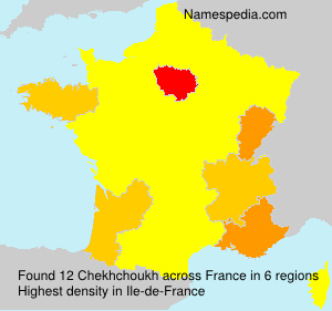 Surname Chekhchoukh in France Surname Chekhchoukh in France