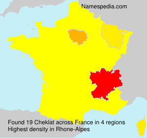 Surname Cheklat in France Surname Cheklat in France